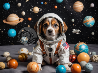 小宇航犬遨游太空之旅