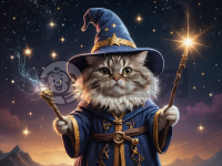 魔法猫咪的神秘魔法表演