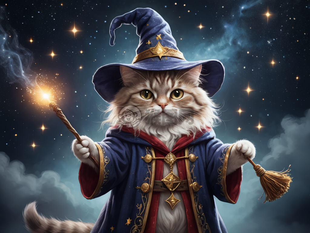 魔法猫咪的神秘魔法表演