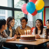 《中国学生惊喜老师 教室布置温馨》