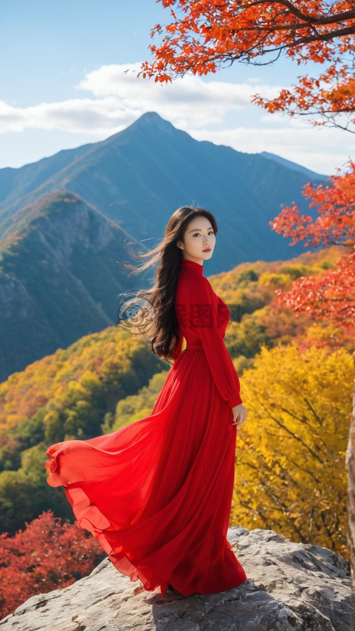 《红衣女侠独步秋山》