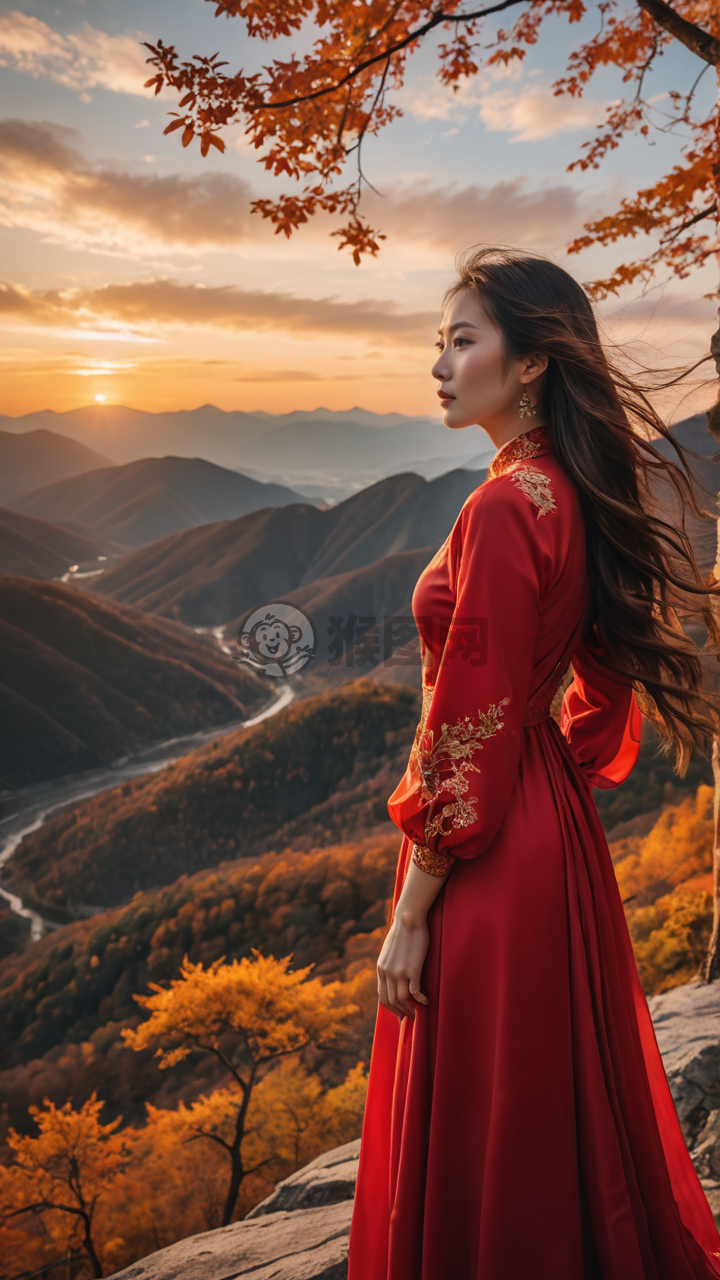 《红衣女侠独揽秋山》