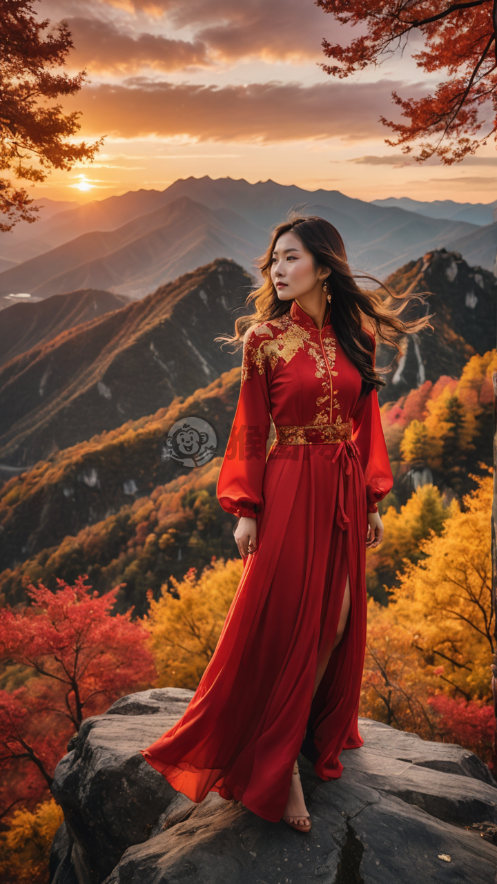 《红衣女侠独揽秋山》