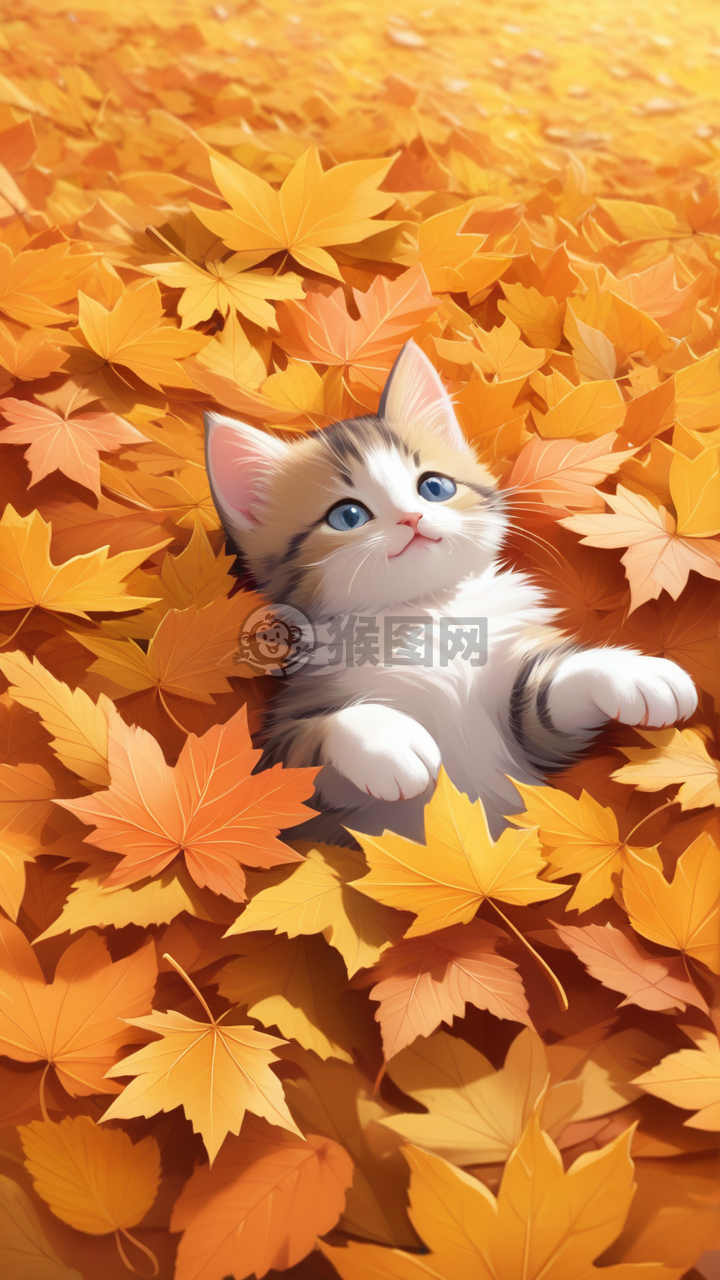 秋叶之梦中的猫咪奇遇