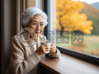 《窗外茶香 秋意浓》