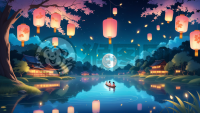 梦回明月照水中秋夜