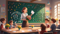 老师温馨课堂 师生情深如画