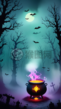 森林深处巫女酿魔药