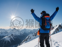 雪山巅峰，勇士挥臂，征服蓝天