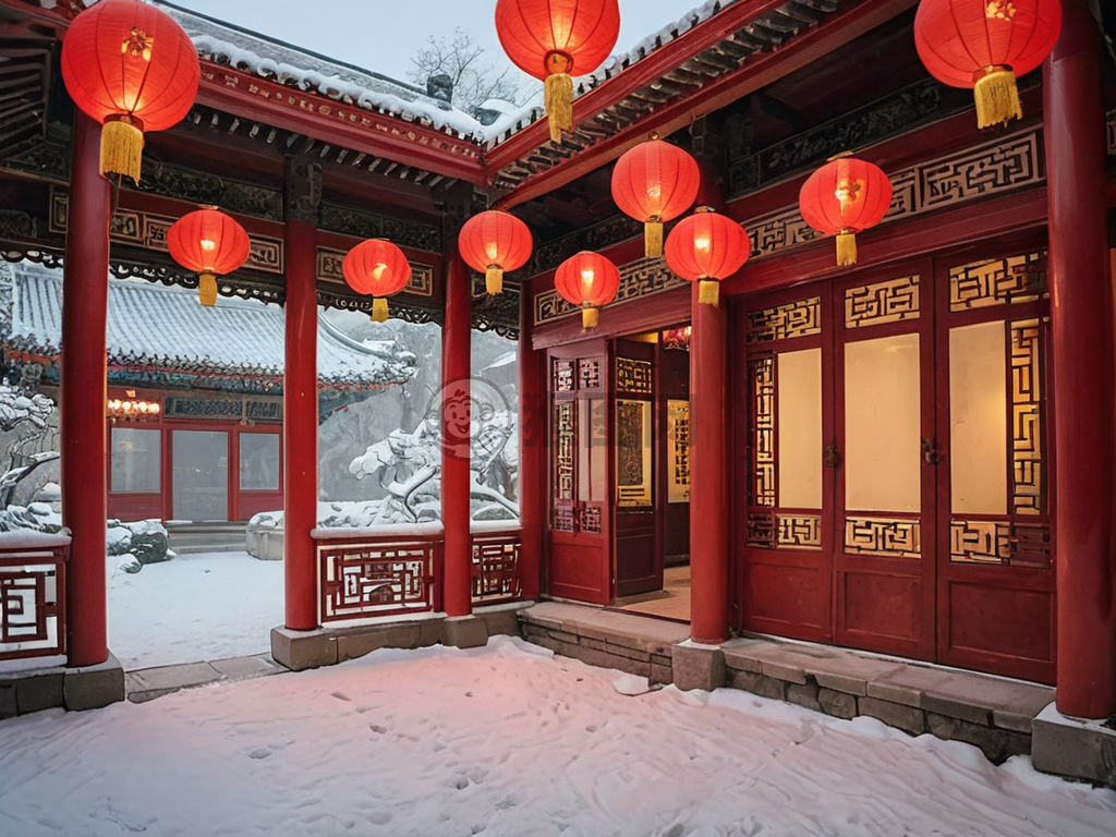 雪夜寒梅照夜阑