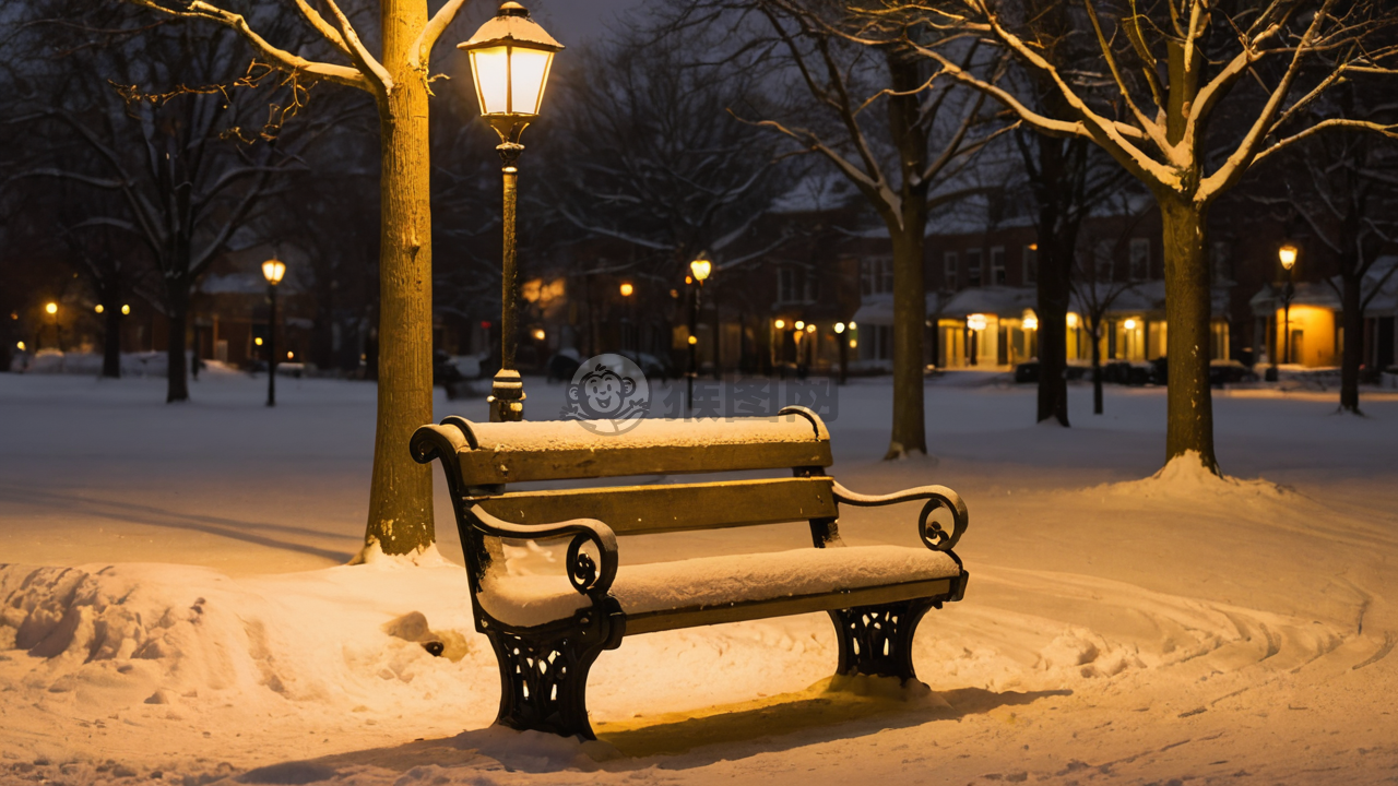 黄昏雪景之寂静时光