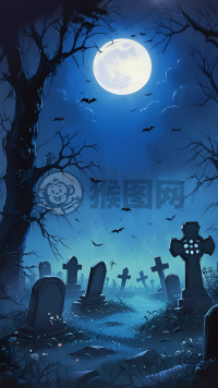 墓地幽灵之夜