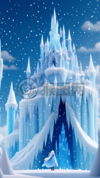 冰雪奇缘中的梦幻女孩，统治冰雪王国的奇妙旅程