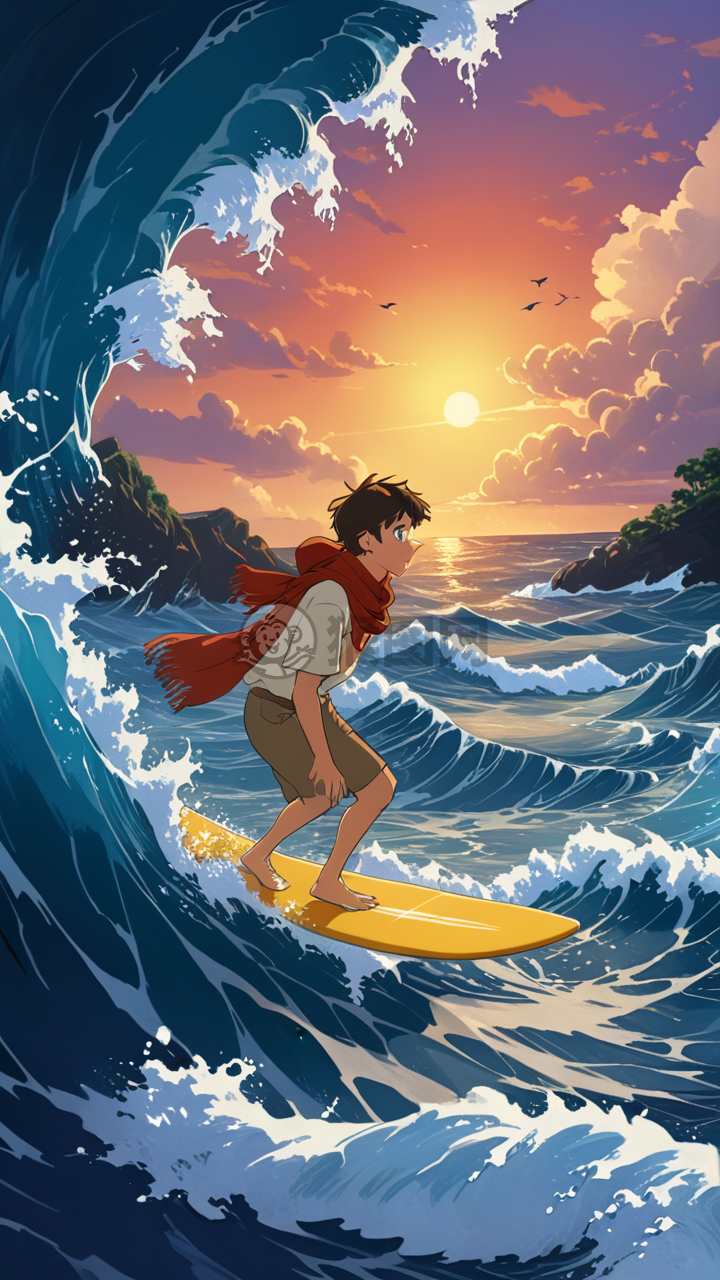 风中少年：浪尖上的自由之旅