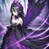 暗夜羽翼之神秘少女