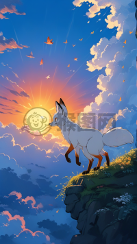 飞天白狐的奇妙日落下界