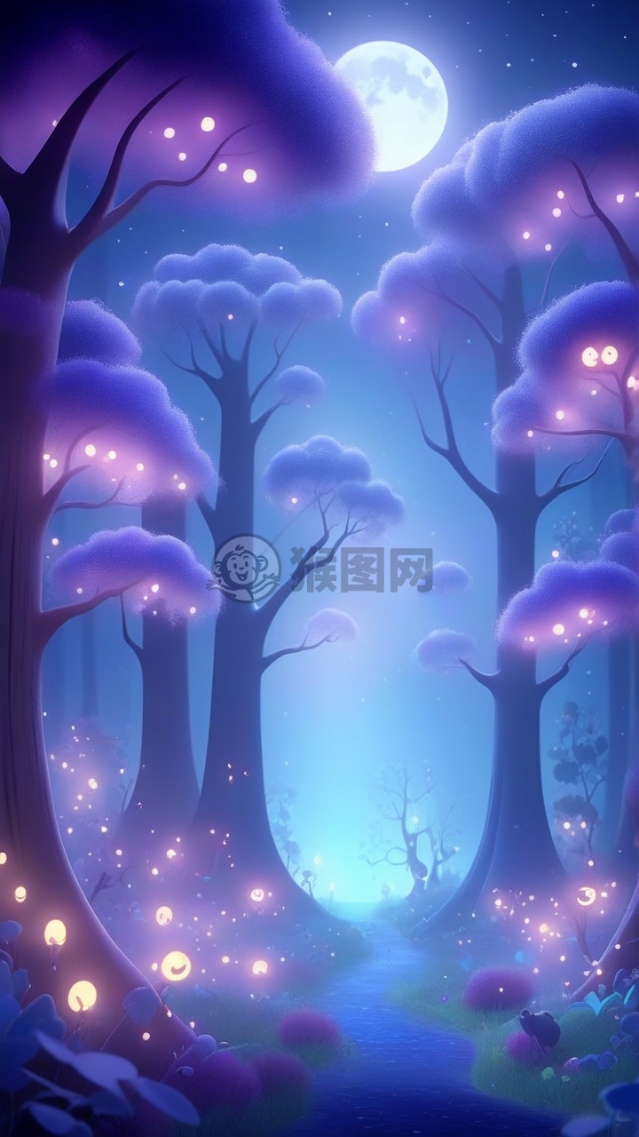 月光下的魔幻森林之旅