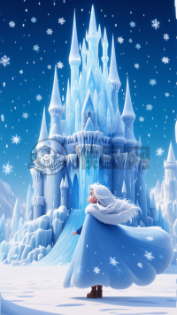 冰雪奇缘：白袍少女与冰霜城堡